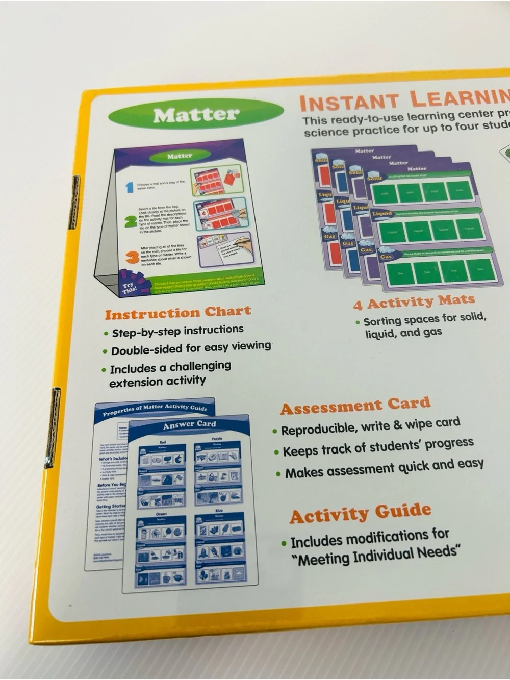 Science NWOT Sealed Instant Learning Center “Matter” Educational Kit Ages 6+